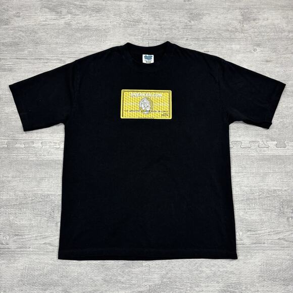 Sneaker Con Shirt Adult Sz M Black American Express Amex Simpson Parody Cartoon - Picture 1 of 8